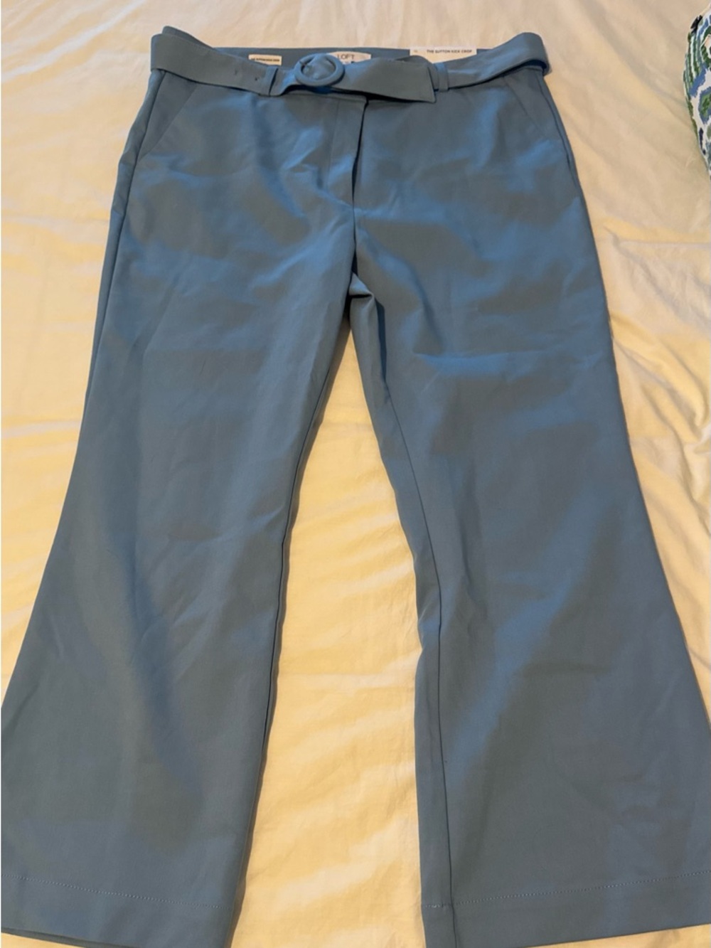 Women’s Blue Dress Pants with Belt